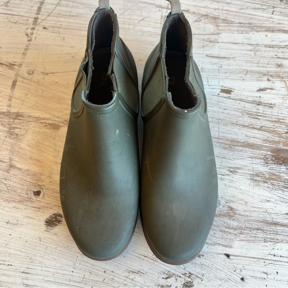 Bogs Sweetpea Rain Boots Chelsea Slip On Round Toe Waterproof Sage Green Size 6 - Picture 2 of 6
